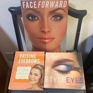 Bundle of Makeup Artist Books Raising Eyebrows, Style Eyes and Face Forward